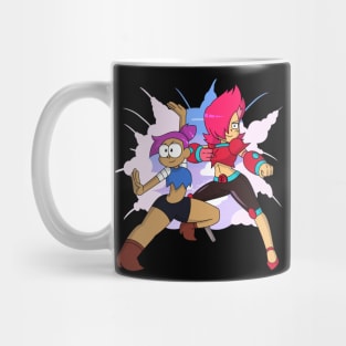 Enid and Red Action (OK K.O.) Mug